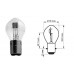 Lâmpada  25W 6V BA20D Osram 7323 15378 Philips 6718 6728 Narva 49072